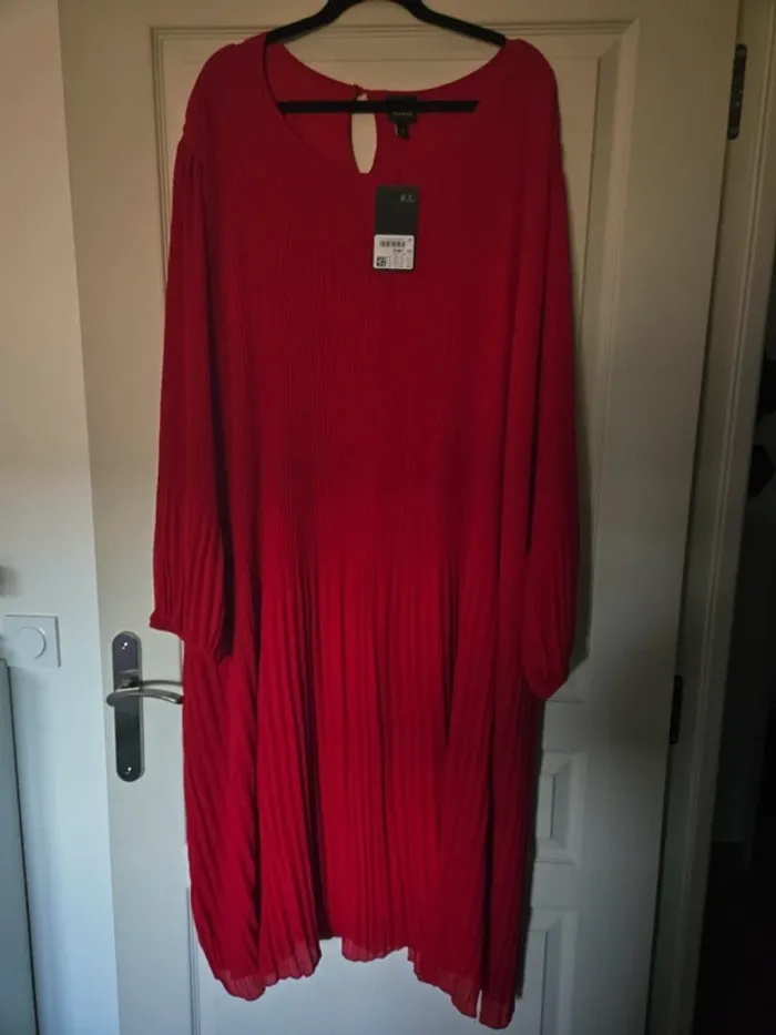 Robe longue Rouge Foncé Taille 52/54 Ulla popken - photo numéro 2
