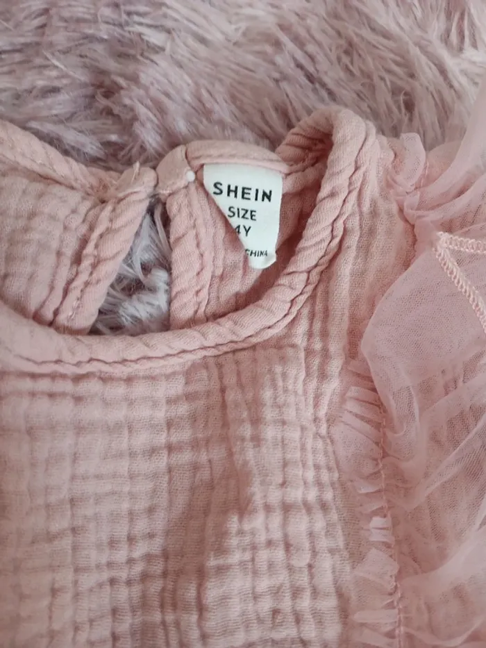 Robe cérémonie gaz de coton fille - photo numéro 3