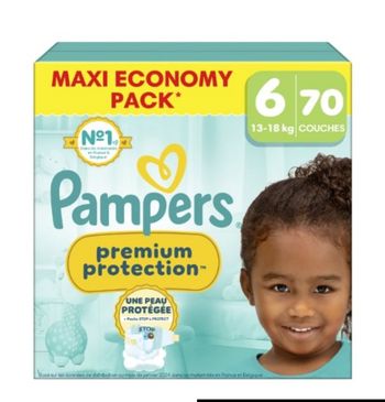 Couches Pampers Premium protection taille 6