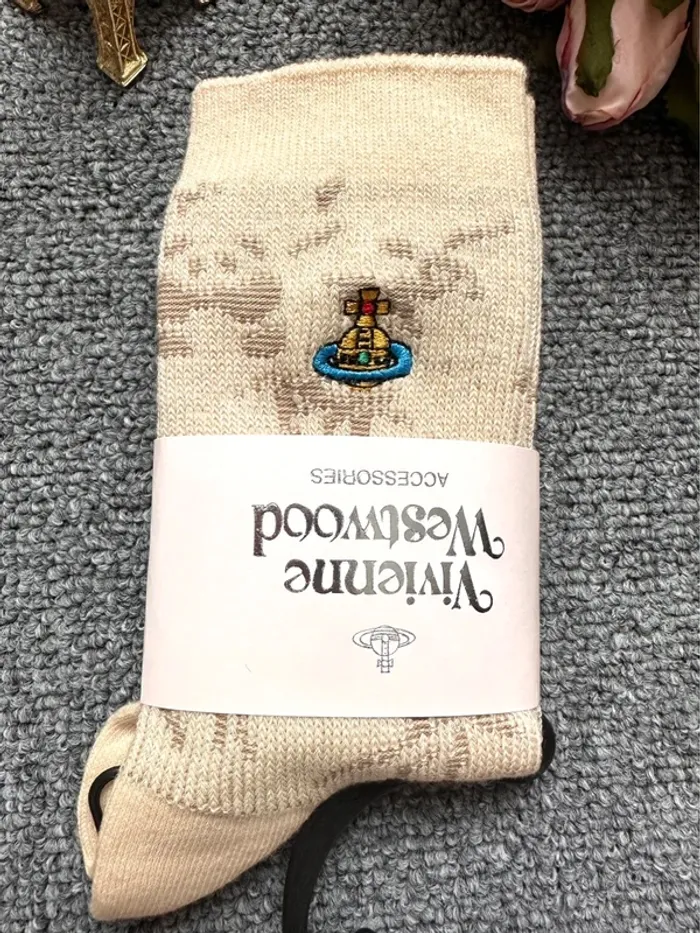 🇯🇵Chaussettes Vivienne Westwood – Motif panda – 100 % coton – Made in Japan - photo numéro 2