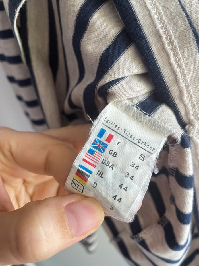 Marinière Saint James Beige et Bleue - photo numéro 4