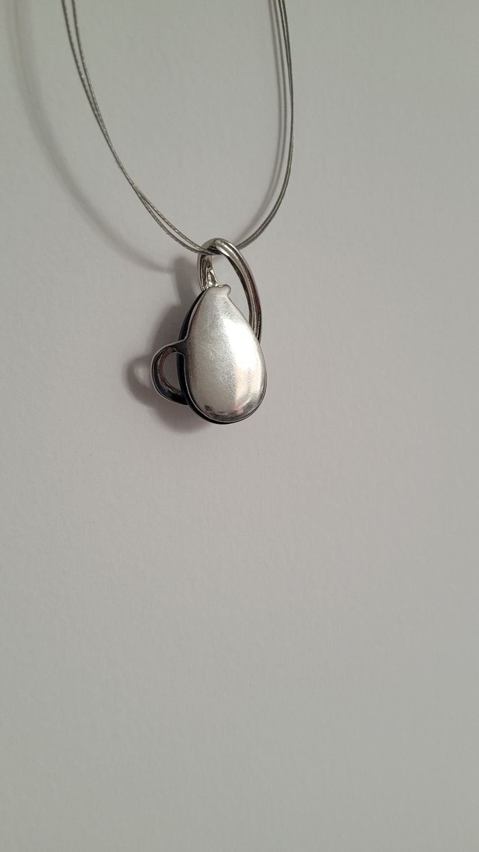 Collier bleu/argenté - photo numéro 3