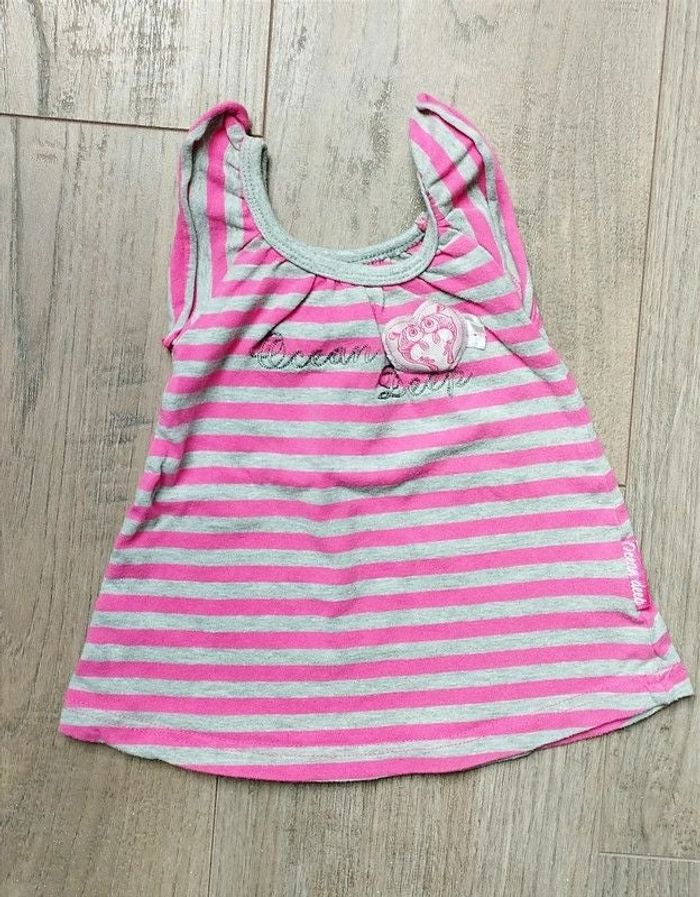 Robe/ tunique rayée 3 mois