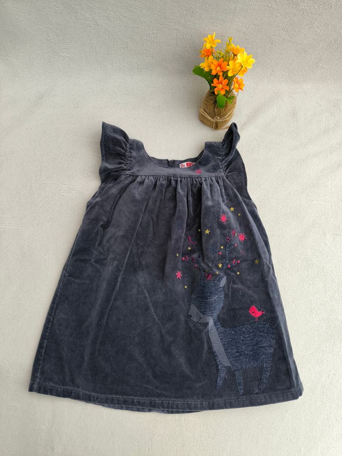 Robe velours fille DPAM 3 ans