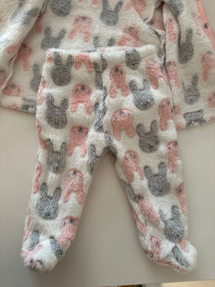 Survêtement bébé 1 mois matière polaire douce et chaude - photo numéro 2