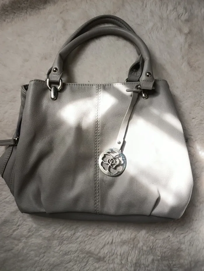 Sac à main gris