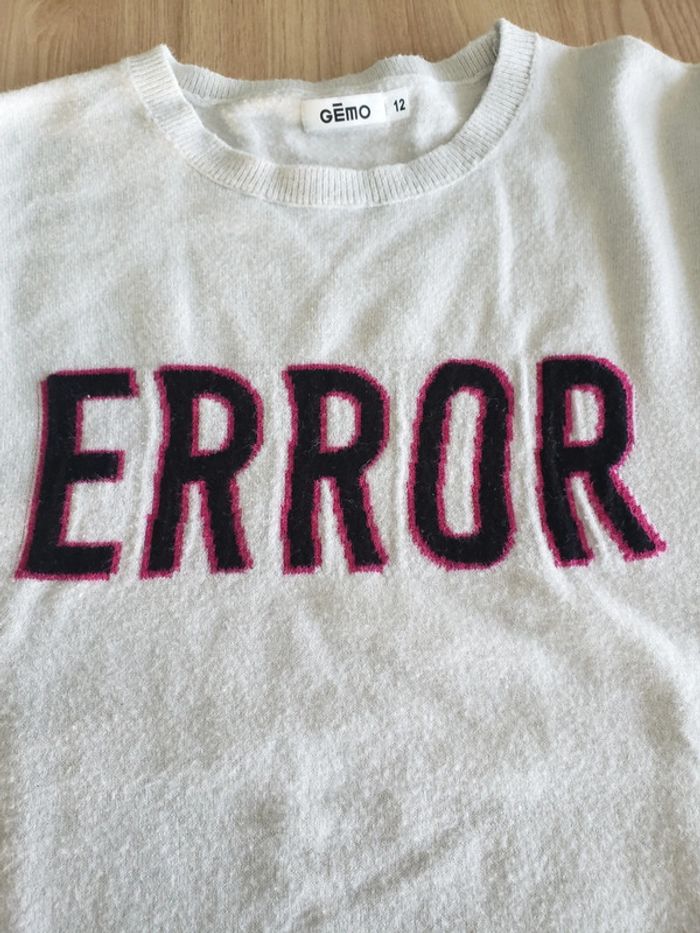 Pull fille blanc gemo 12 ans - photo numéro 2