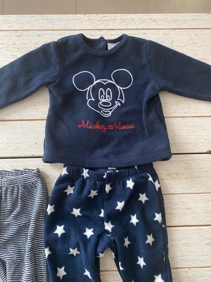 Pyjama 9/12 mois 3 pièces Disney Mickey unisexe garçon ou fille - photo numéro 5