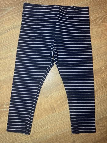 Legging à rayures marine et argenté Primark /