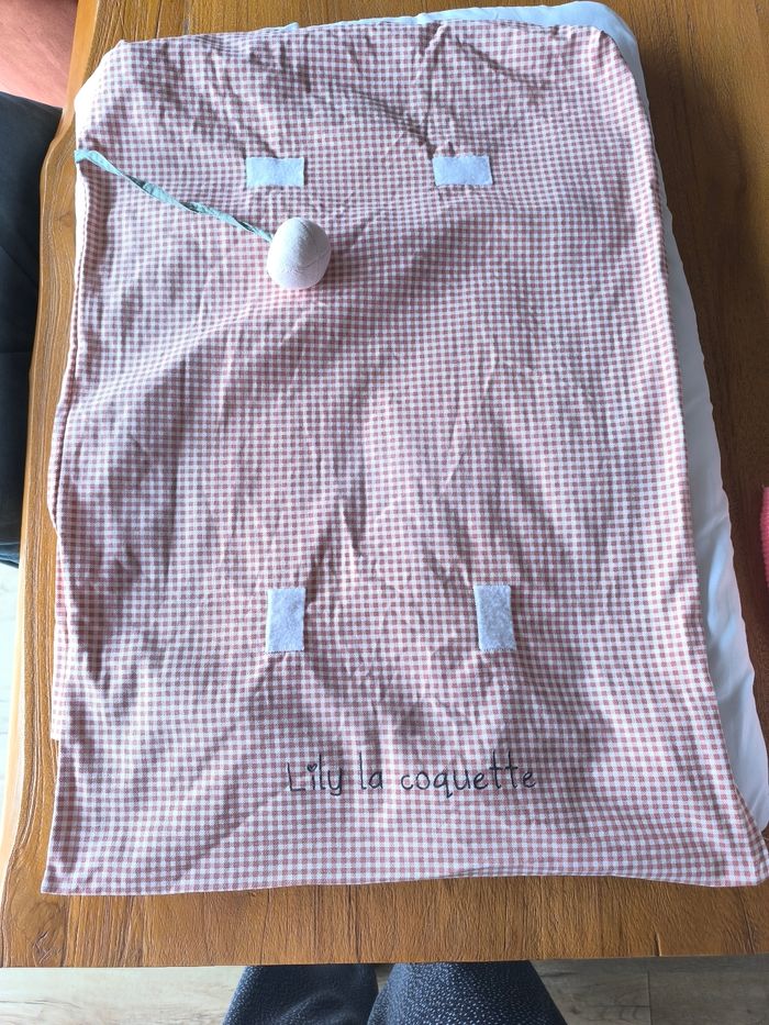 Matelas a langer+ housse verbaudet tissus vichy - photo numéro 5