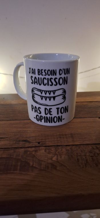 Mug tasse café humour saucisson