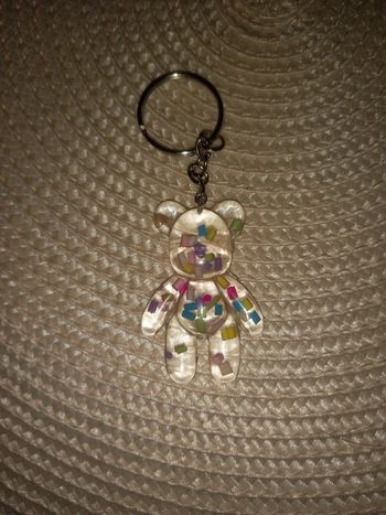 Porte clé ourson résine epoxy