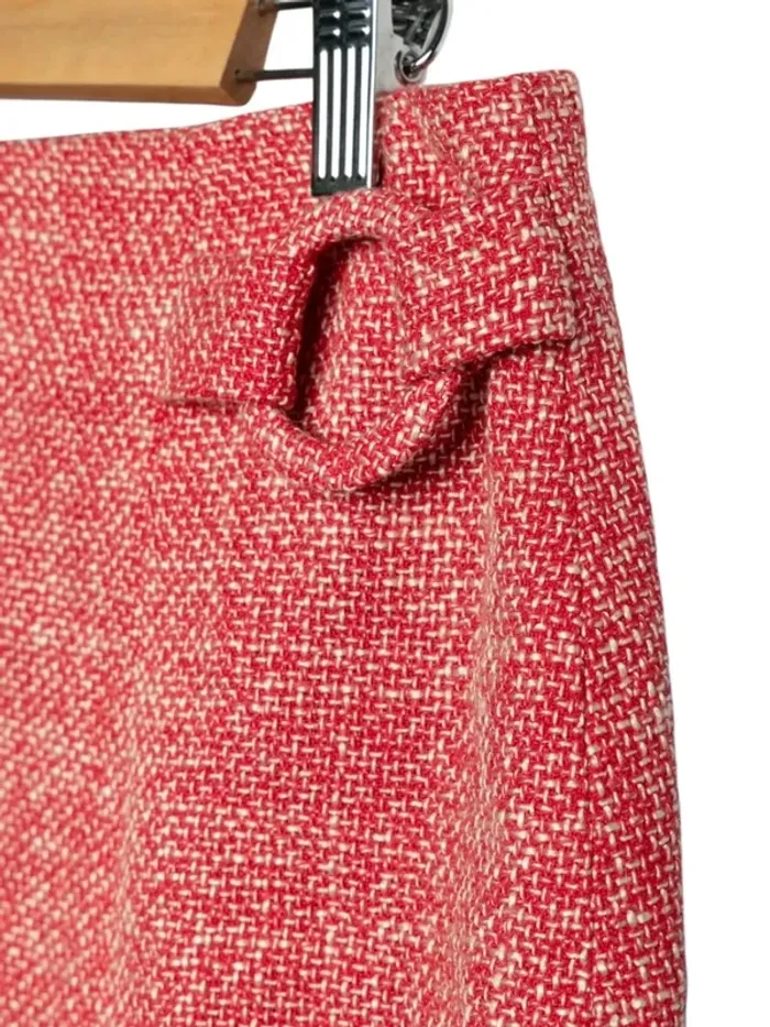 Mini jupe tailleur rose • Pink tailored skirt Cache Cache Taille 42 - photo numéro 3