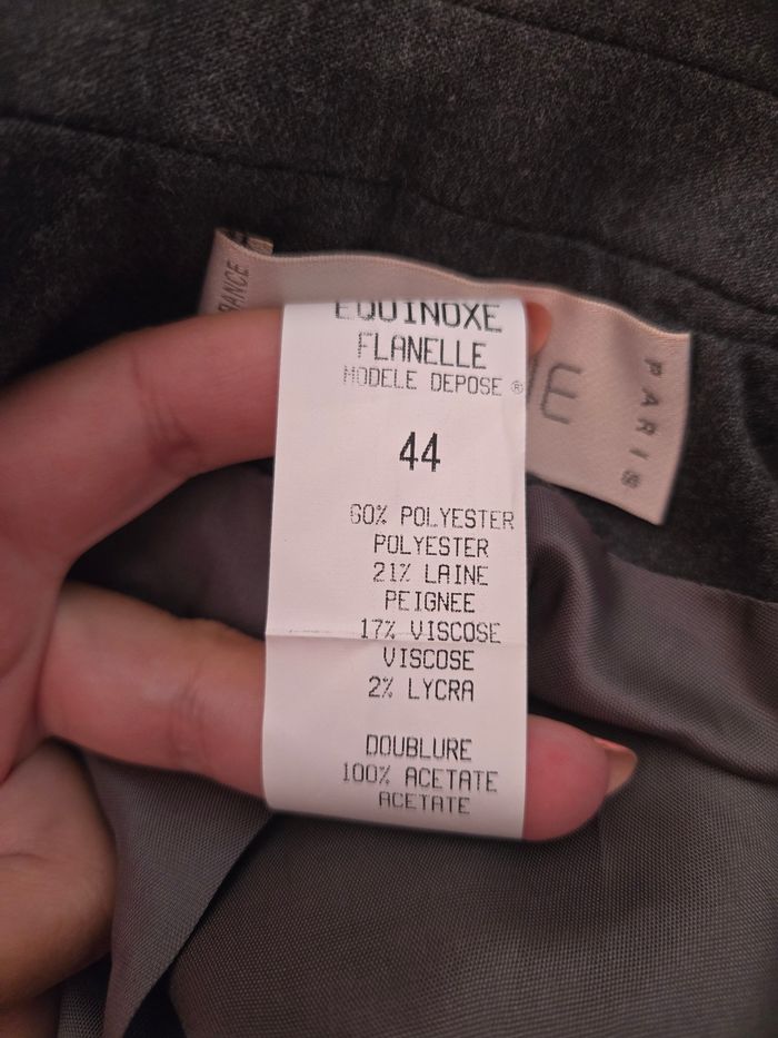 Blazer vintage Platine Paris – Modèle Équinoxe en flanelle, pièce rare - photo numéro 7