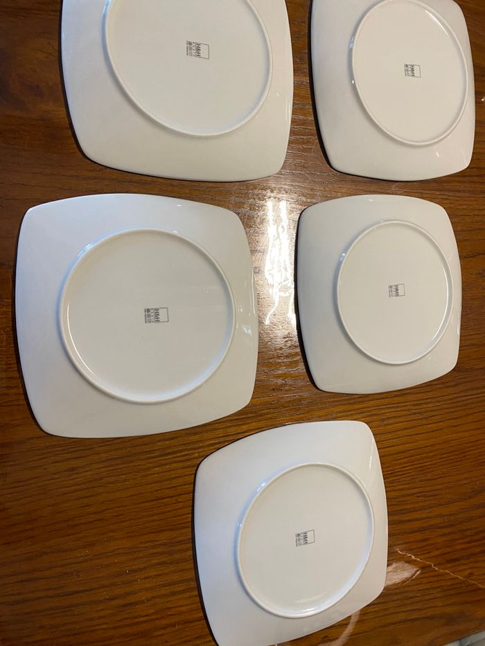 7 assiettes à desserts Coquelicots en porcelaine Vintage - photo numéro 3