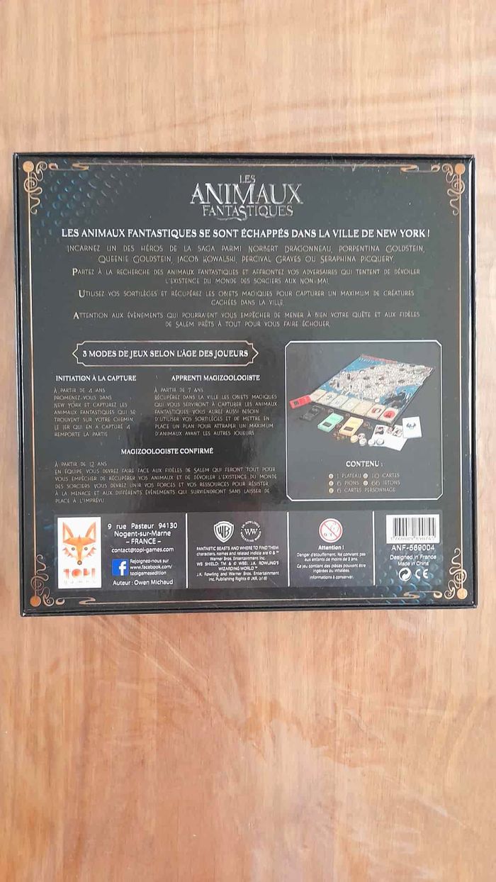 Jeu “Les Animaux Fantastiques” – Neuf - photo numéro 6
