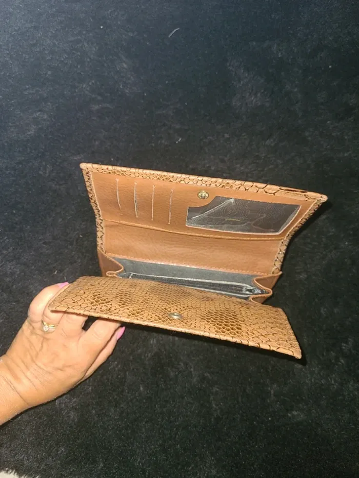 Grand portefeuille marron - photo numéro 6
