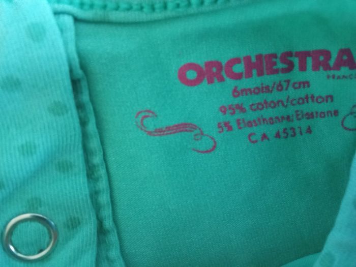 T-shirt ML turquoise 6 mois - photo numéro 3