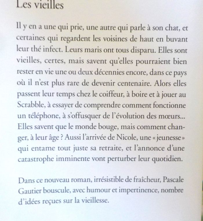 LES VIEILLES de Pascale GAUTIER Ed. Folio - photo numéro 2