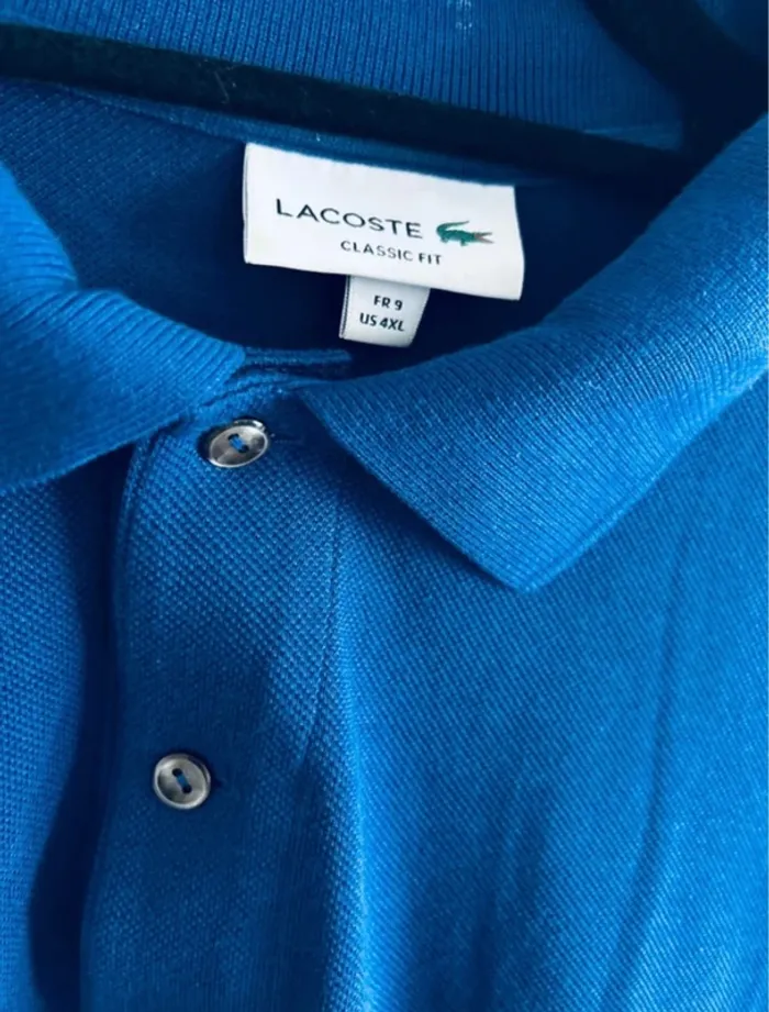 Polo Lacoste Homme Classic Fit taille 4xl grande taille - photo numéro 4