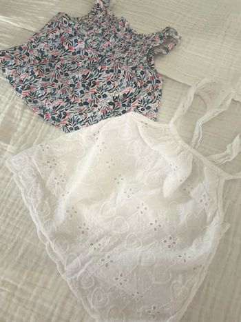 Lot débardeurs bébé 3 mois