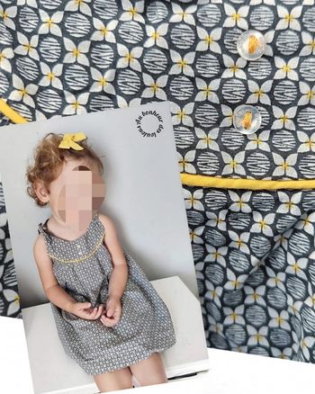 23 mois 2 ans robe été obaibi Okaïdi 86 cm ( vendu sans Barrette)