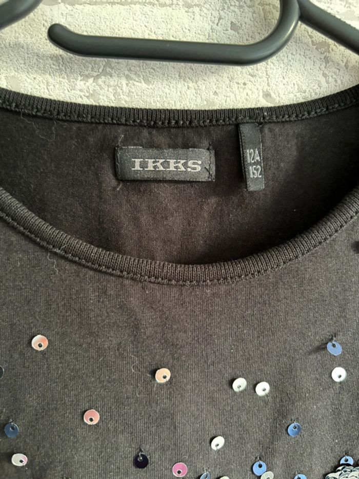Tee-shirt manches longues IKKS taille 12 ans - photo numéro 3