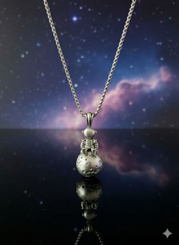Collier astronaute rigolo Neuf 