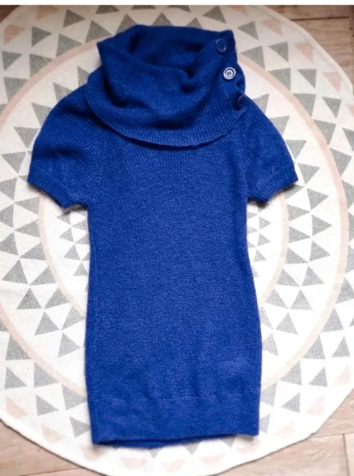 Pull Laine Mohair Vintage - Violet - H&M - 38 = 34 actuel - Comme Neuf - photo numéro 4