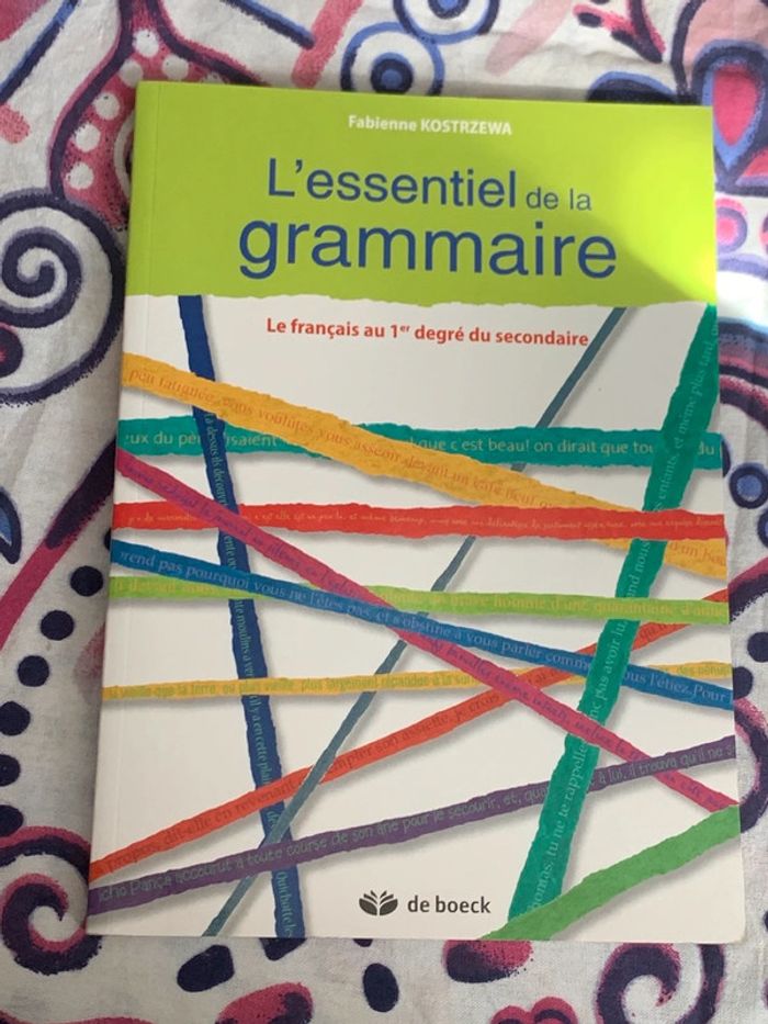 L'essentiel de la grammaire