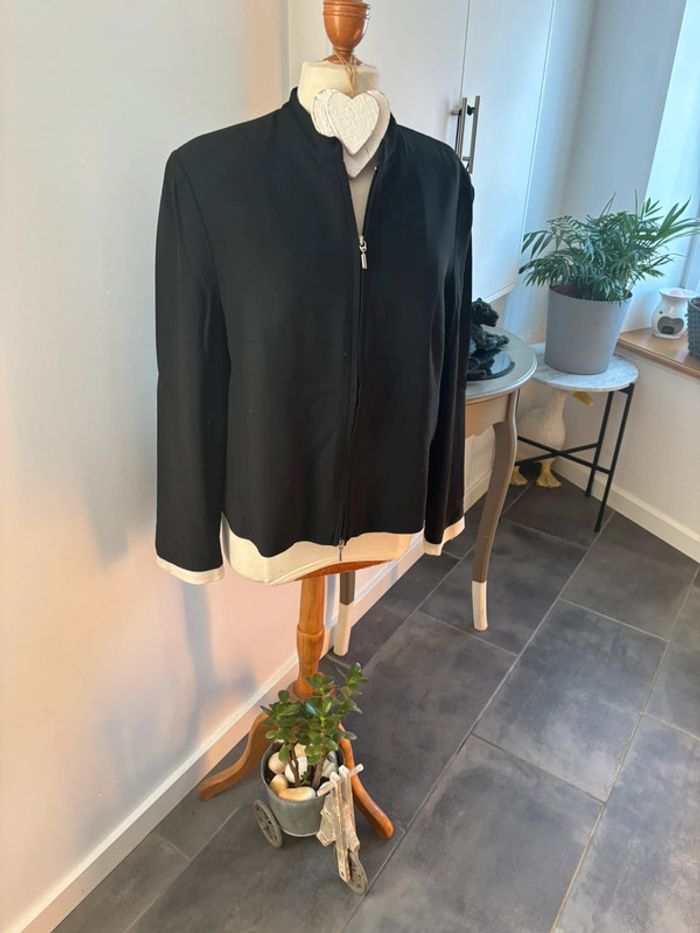 Veste courte col rond noir T42 - photo numéro 4