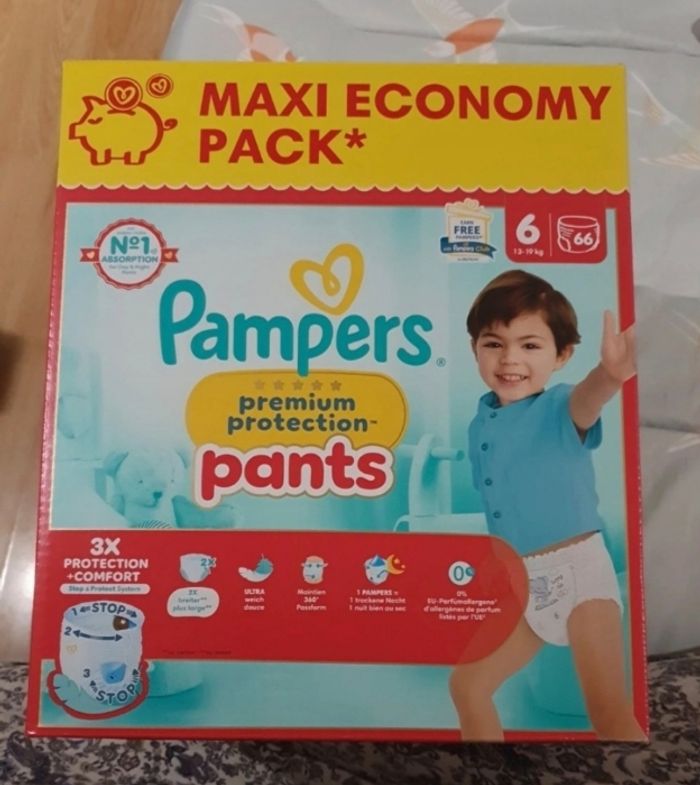 Couches pampers pants taille 6