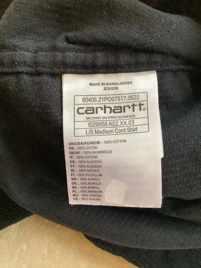 Chemise carhartt XS - photo numéro 5