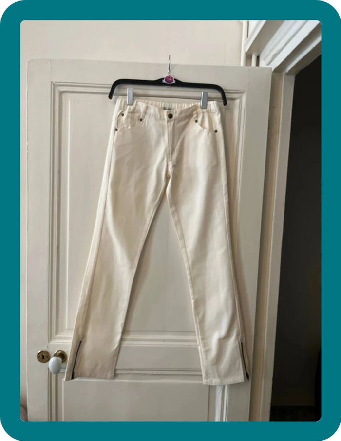 Pantalon jean slim léger 12 ans - Bleu comme gris