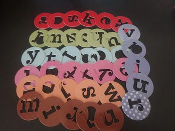 Lot lettres scrapbooking