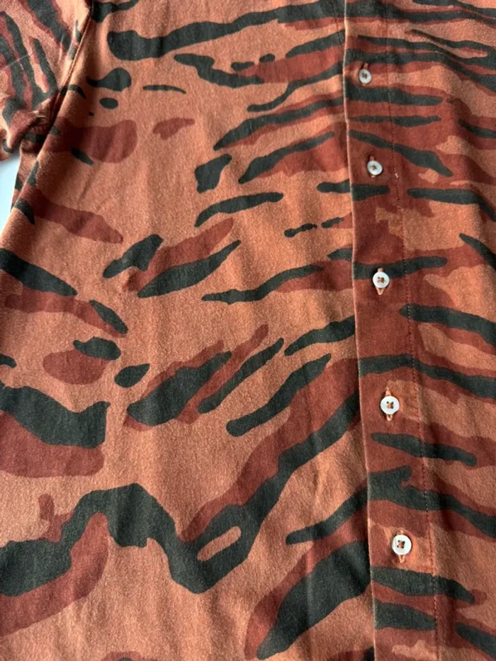 Chemise tigre coton bio Leon & harper - photo numéro 3