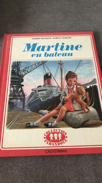 Livre Martine en bateau 1961