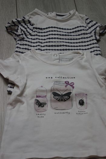 Lot 2 t-shirts à manches courtes