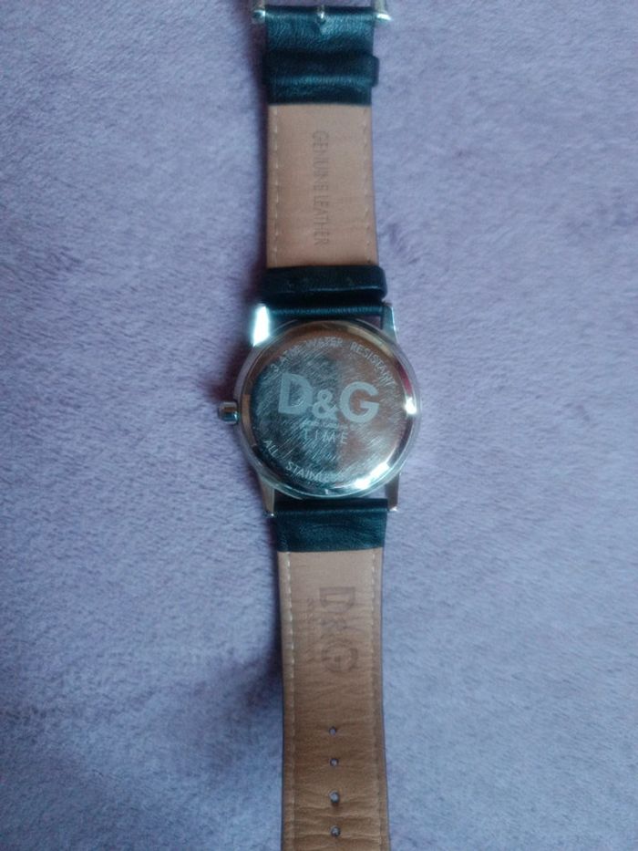 Montre cuir noir Dolce & Gabbana - photo numéro 5