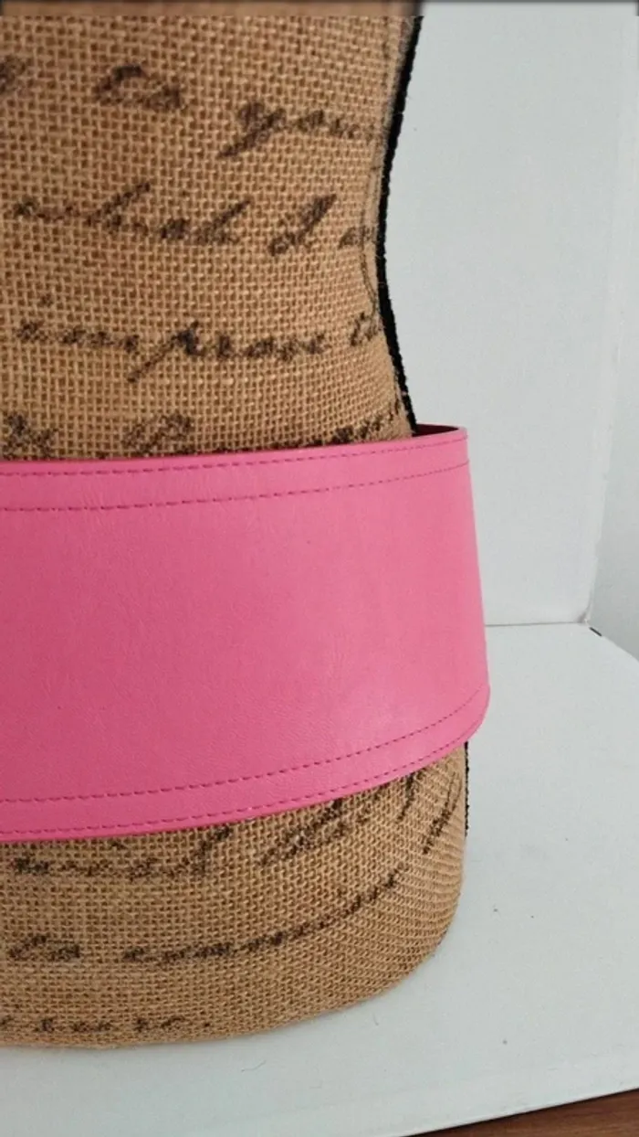 Ceinture large rose crochet 90 cm - photo numéro 5