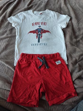 Pyjama short garçon 6 ans tape à l'oeil