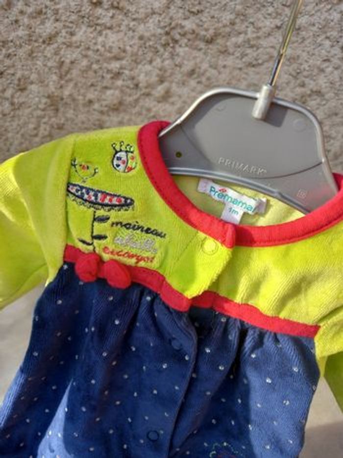 Pyjama fille velours premaman 1 mois - photo numéro 3