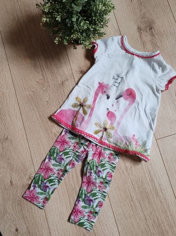 Pyjama 2 pièce 12 mois Flamant rose 🌸