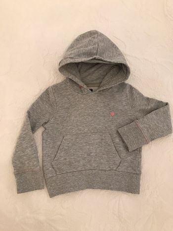 Sweat à capuche gris 6 Ans