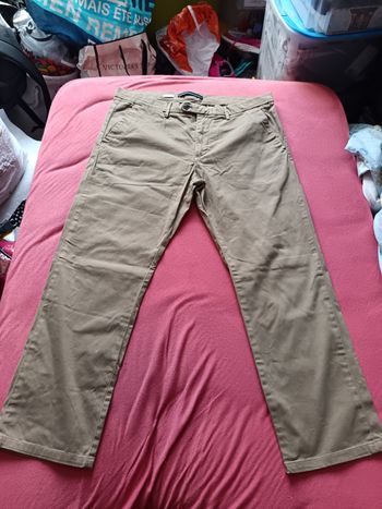 Pantalon marron clair sable