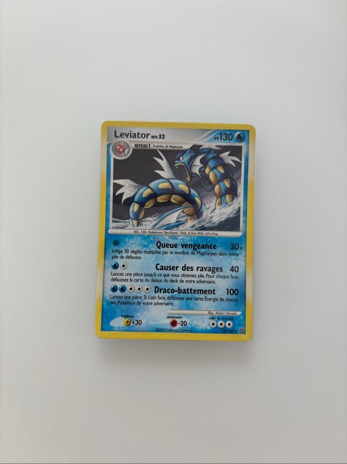 Carte Pokémon leviator holographique D&P tempete 19/100