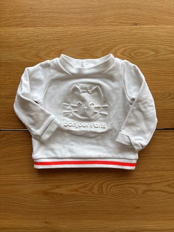 Pull Jacadi - Bonjour Paris - 12 mois