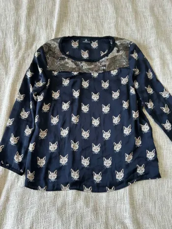 Blouse motif renard One Step – Taille 40
