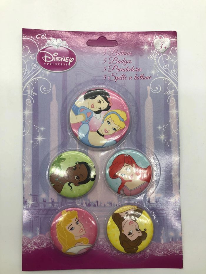 5 badges Disney Princess