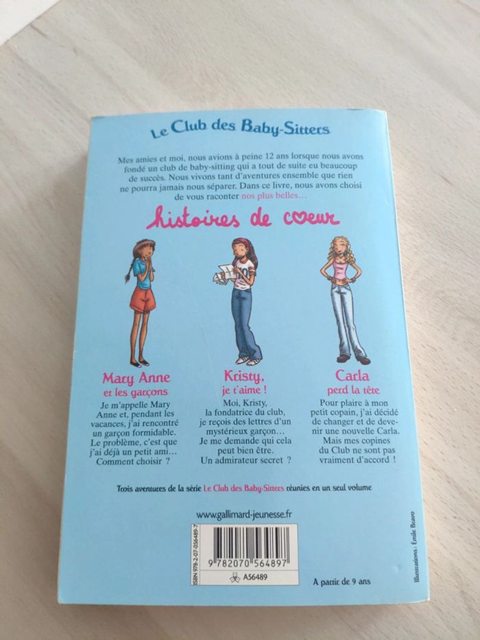 Livre jeunesse club baby sitters nos plus belles histoires de cœur Martin - photo numéro 2